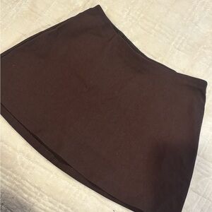 Garage Dark Brown Mini Skirt